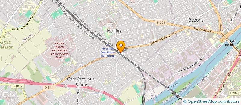 localisation de l'entreprise MONSIEUR ISMAIL BENJABBOR  HOUILLES