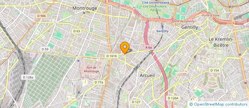 localisation de l'entreprise MONSIEUR ISMAIL BENTAHAR  ARCUEIL