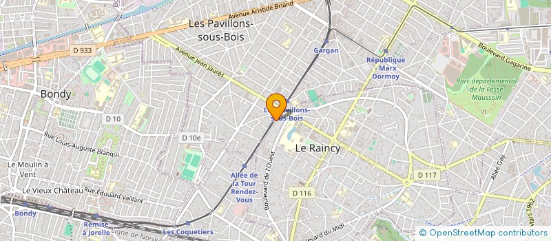 localisation de l'entreprise MONSIEUR ISMAIL BOUHERRAFA à LE RAINCY