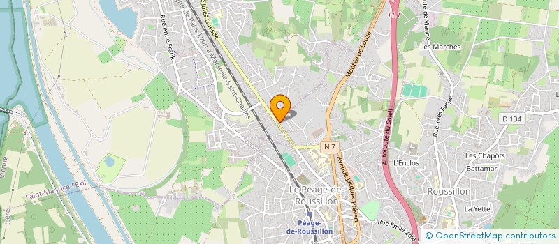 localisation de l'entreprise MONSIEUR ISMAIL CALISKAN  LE PEAGE-DE-ROUSSILLON