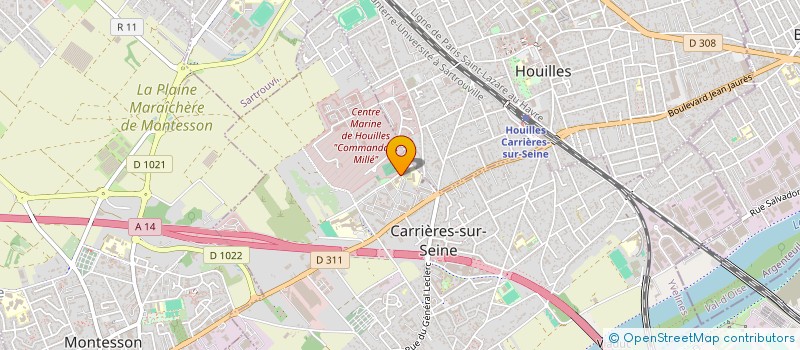 localisation de l'entreprise MONSIEUR ISMAIL CHAOUI  CARRIERES-SUR-SEINE