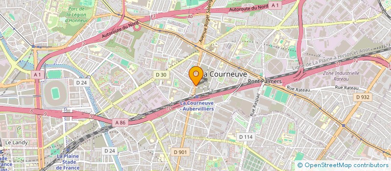 localisation de l'entreprise MONSIEUR ISMAIL FOURRA à LA COURNEUVE