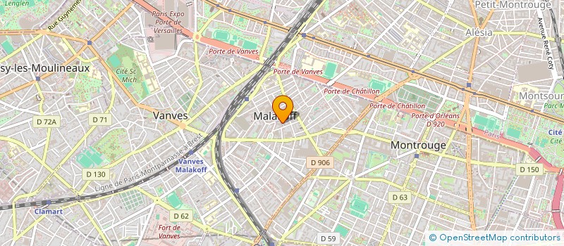 localisation de l'entreprise MONSIEUR ISMAIL KAINANE  MALAKOFF