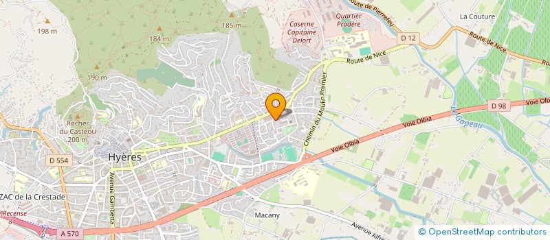 localisation de l'entreprise MONSIEUR ISMAIL LARABI  HYERES