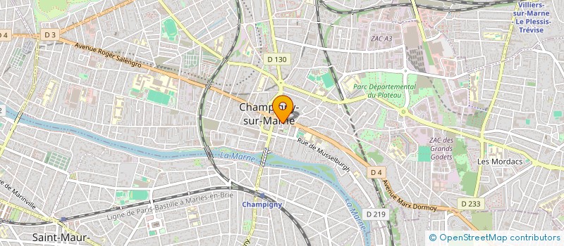 localisation de l'entreprise MONSIEUR ISMAIL MEHDAOUI  CHAMPIGNY-SUR-MARNE