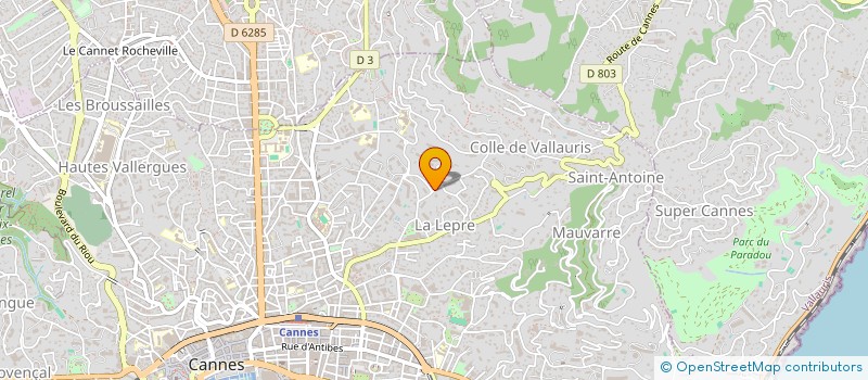 localisation de l'entreprise MONSIEUR ISMAIL MEHENNI à CANNES