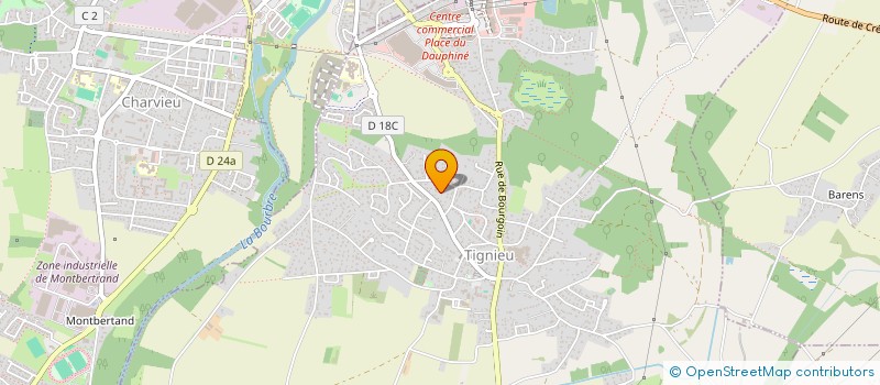 localisation de l'entreprise MONSIEUR ISMAIL TOPUZ  TIGNIEU-JAMEYZIEU