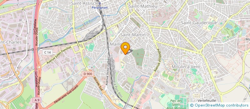 localisation de l'entreprise MONSIEUR ISMAIL ZIATI EL HAMOUDI  PERPIGNAN