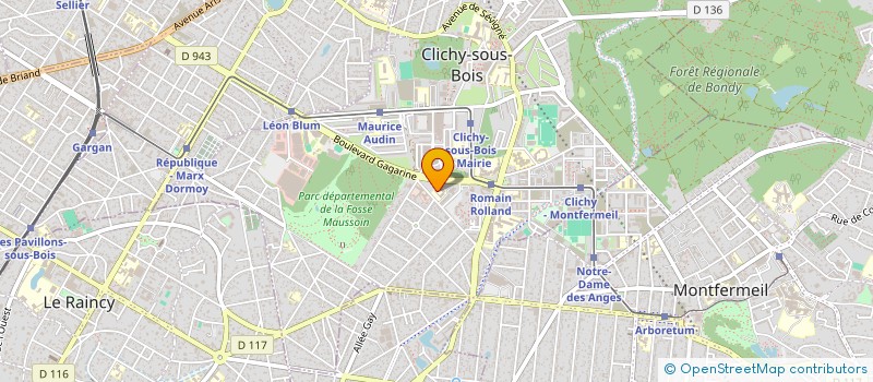 localisation de l'entreprise MONSIEUR ISMAILA FADIGA à CLICHY-SOUS-BOIS