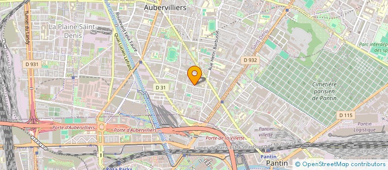 localisation de l'entreprise MONSIEUR ISMAILA FAYE  AUBERVILLIERS