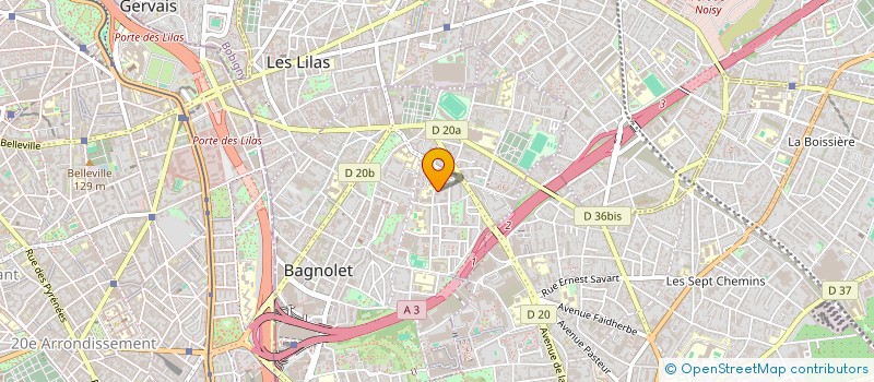 localisation de l'entreprise MONSIEUR ISMAILA GUIRASSY à BAGNOLET