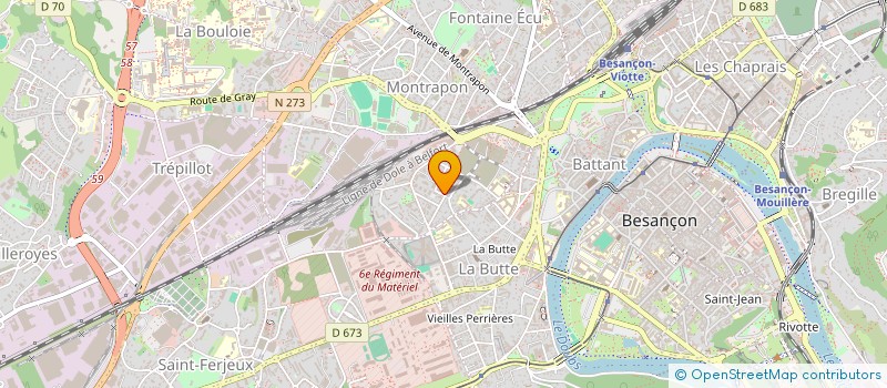 localisation de l'entreprise MONSIEUR ISMAILAH GARBA  BESANCON