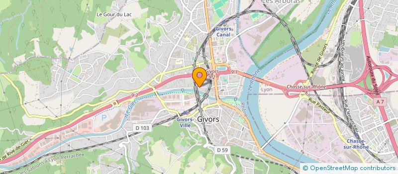 localisation de l'entreprise MONSIEUR ISMATULLAH AHMADZAI  GIVORS