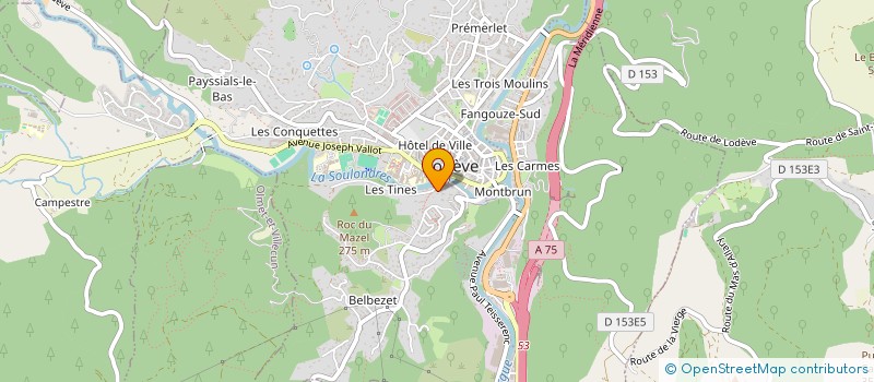 localisation de l'entreprise MONSIEUR ISMATULLAH SIDIQI  LODEVE