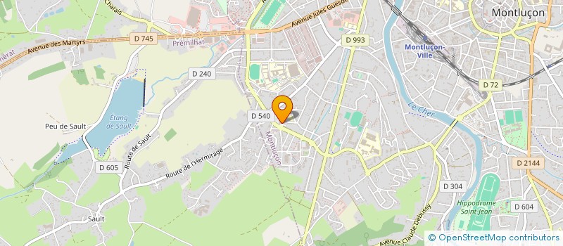 localisation de l'entreprise MONSIEUR ISMAYEL MAOULID  MONTLUCON