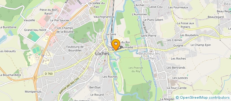 localisation de l'entreprise MONSIEUR ISMET BEKHECHI  LOCHES