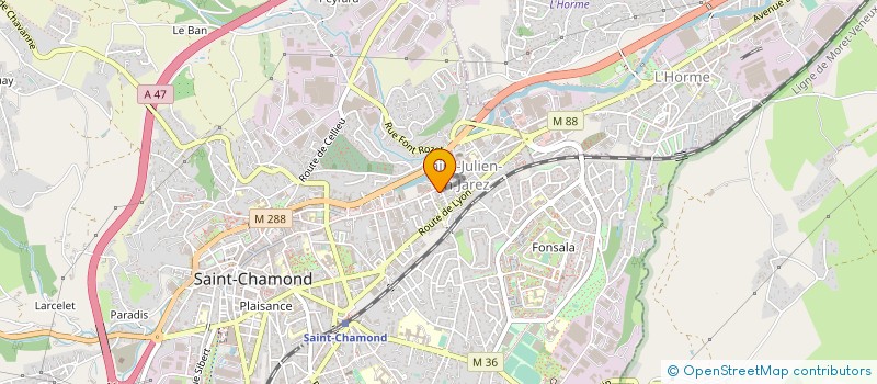 localisation de l'entreprise MONSIEUR ISMET GOKTEPE à SAINT-CHAMOND