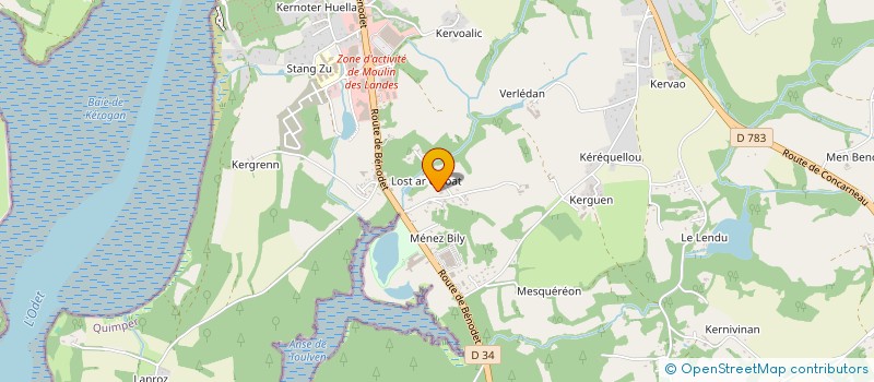 localisation de l'entreprise MONSIEUR ISMET SAGLAM à QUIMPER