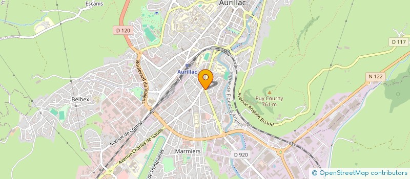 localisation de l'entreprise MONSIEUR ISMIR LEKAJ à AURILLAC