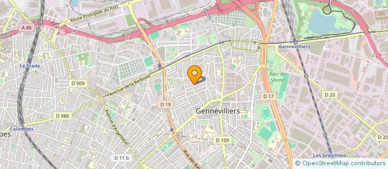 localisation de l'entreprise MONSIEUR ISRAEL FERNANDES  GENNEVILLIERS