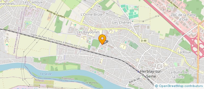 localisation de l'entreprise MONSIEUR ISRAEL SOUSSOU  HERBLAY-SUR-SEINE