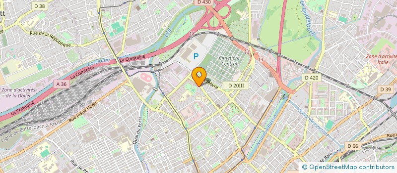 localisation de l'entreprise MONSIEUR ISRARULLAH KHAROTI  MULHOUSE