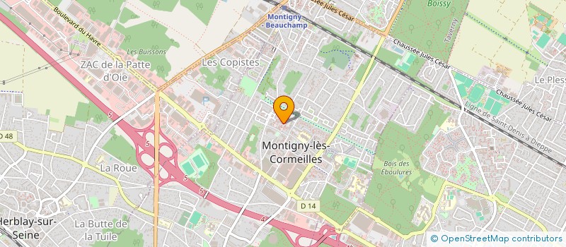 localisation de l'entreprise MONSIEUR ISSA AIDARA à MONTIGNY-LES-CORMEILLES