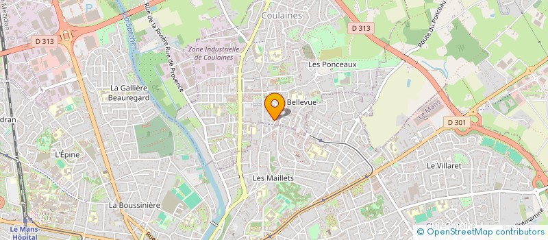 localisation de l'entreprise MONSIEUR ISSA CAMARA  COULAINES