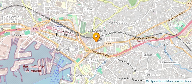 localisation de l'entreprise MONSIEUR ISSA COULIBALY  TOULON