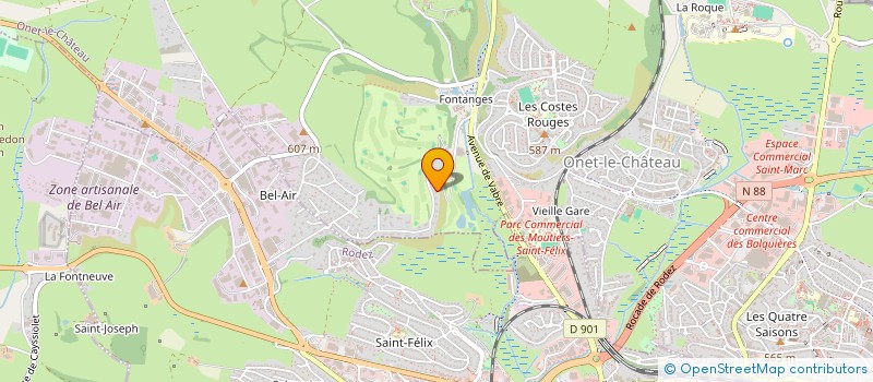 localisation de l'entreprise MONSIEUR ISSA DAVLETMOURZAEV à ONET-LE-CHATEAU