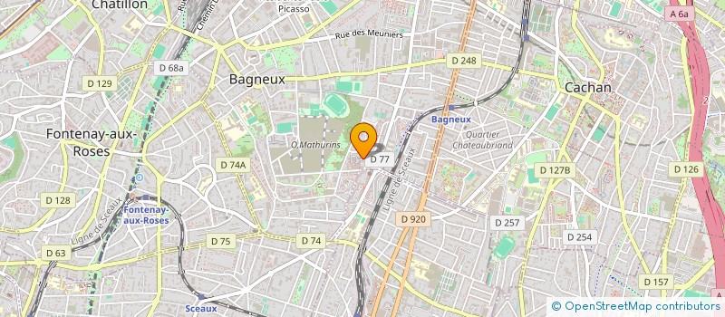 localisation de l'entreprise MONSIEUR ISSA GAKOU  BAGNEUX