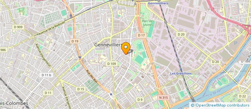 localisation de l'entreprise MONSIEUR ISSA HAIDARA à GENNEVILLIERS