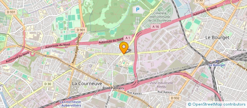 localisation de l'entreprise MONSIEUR ISSA NIAKATE à LA COURNEUVE