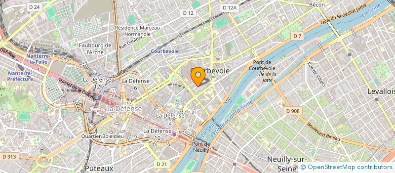 localisation de l'entreprise MONSIEUR ISSA NIANG à COURBEVOIE