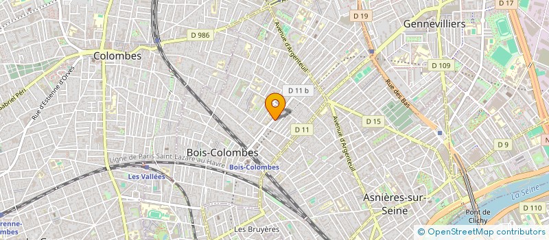 localisation de l'entreprise MONSIEUR ISSA SAMBE à BOIS-COLOMBES