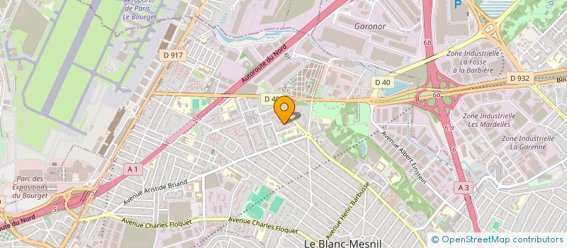 localisation de l'entreprise MONSIEUR ISSA SYLLA  LE BLANC-MESNIL