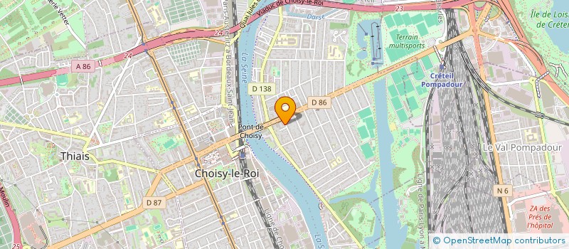 localisation de l'entreprise MONSIEUR ISSA-TIMOTHEE MBAYE  CHOISY-LE-ROI