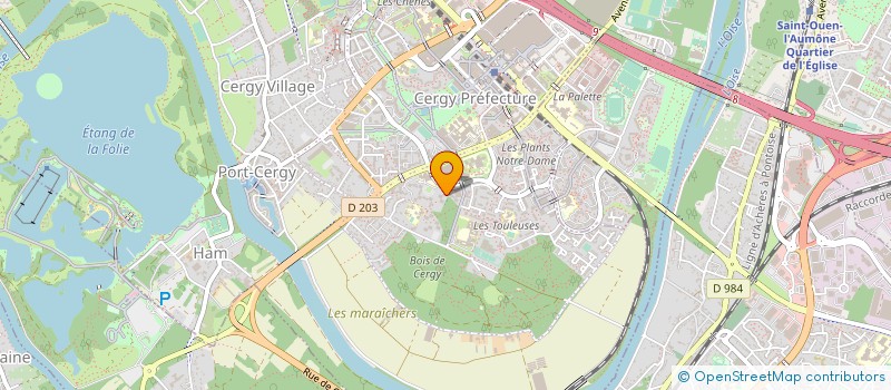 localisation de l'entreprise MONSIEUR ISSA TRAORE  CERGY