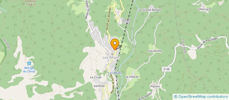 localisation de l'entreprise MONSIEUR ISSAC USMAN  LES ALLUES