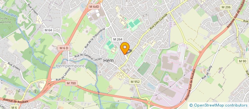 localisation de l'entreprise MONSIEUR ISSAM ABDALLAH-BENNEKROUF  HEM