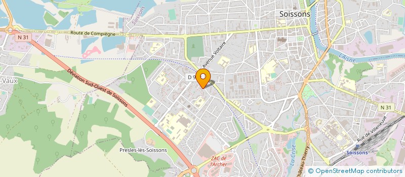 localisation de l'entreprise MONSIEUR ISSAM AKDIRI à SOISSONS