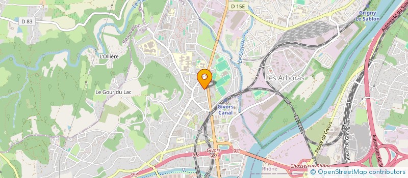 localisation de l'entreprise MONSIEUR ISSAM BOUADJAR  GIVORS