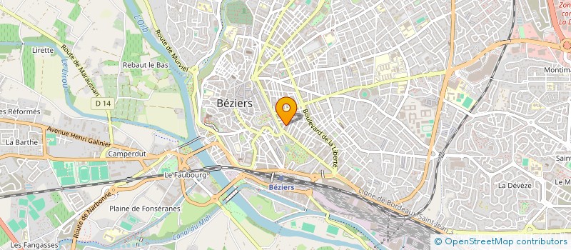 localisation de l'entreprise MONSIEUR ISSAM DAHDOUH  BEZIERS
