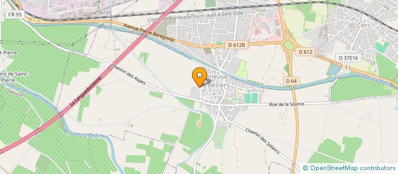 localisation de l'entreprise MONSIEUR ISSAM-DIN HAMMOUCH à VILLENEUVE-LES-BEZIERS