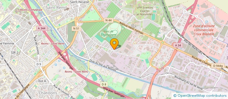 localisation de l'entreprise MONSIEUR ISSAM HAMMAMA RAFII  REIMS