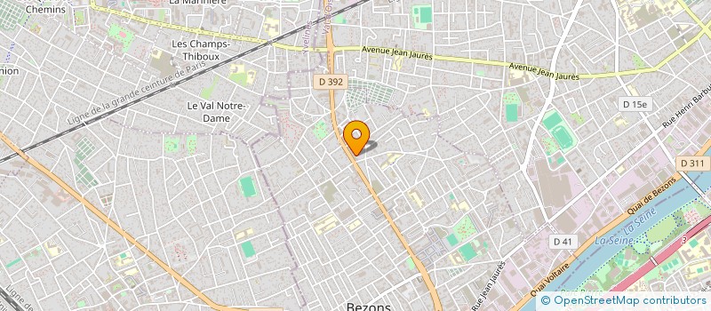 localisation de l'entreprise MONSIEUR ISSAM HARIBA  BEZONS