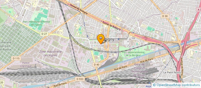 localisation de l'entreprise MONSIEUR ISSAM KOLSI  BOBIGNY