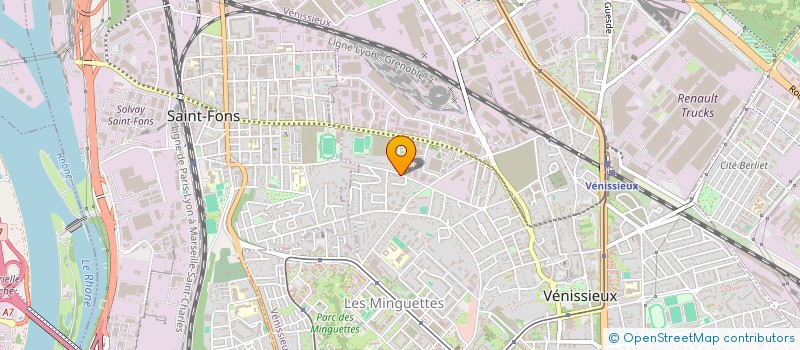 localisation de l'entreprise MONSIEUR ISSAM LEMHAMDI  VENISSIEUX