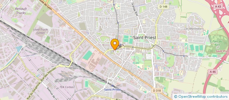 localisation de l'entreprise MONSIEUR ISSAM OUASSOU  SAINT-PRIEST