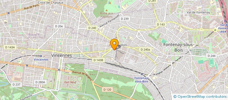 localisation de l'entreprise MONSIEUR ISSAM REBAA à VINCENNES